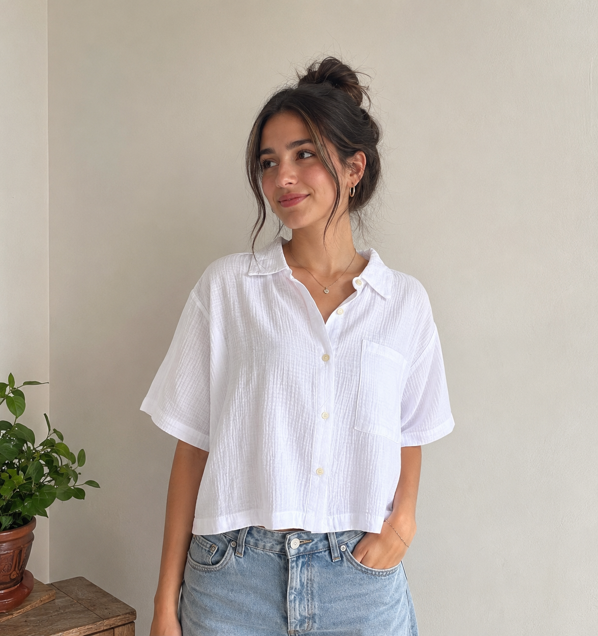 شومیز باکسی کراپی کد ۷۰۴۸ - Image 4