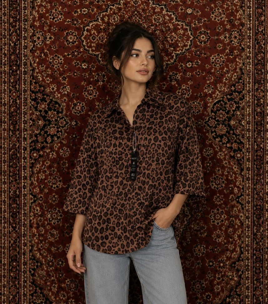 شومیز پلنگی کد 8040